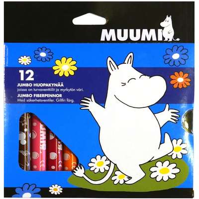 Moomin Jumbo Felt Pens 12 pcs