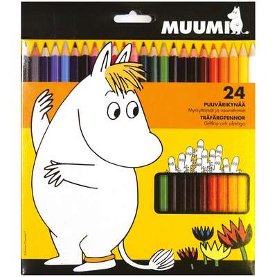 Moomin Colored Pencils Nontoxic 24 pcs