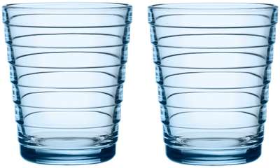 Aino Aalto Tumbler Aqua Blue 0.22 L 2 pcs Iittala