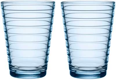Aino Aalto Tumbler Aqua Blue 0.33 L 2 pcs Iittala