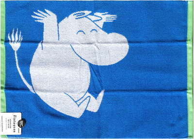 Moomin Terry Towel Moomintroll Blue 50 x 70 cm Finlayson