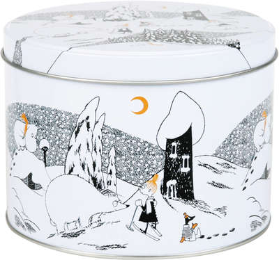 Moomin Polar Bear Round Tin Box Size M
