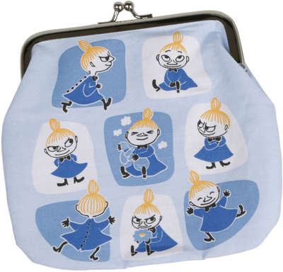 Moomin Purse Medium Little My Patches Blue
