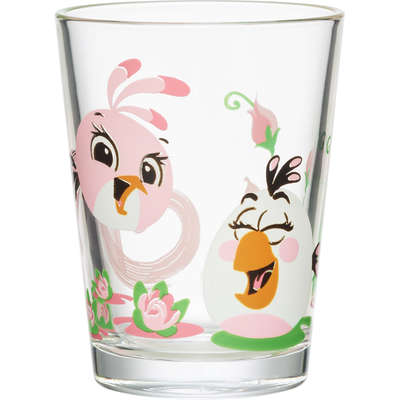 Angry Birds Glass Tumbler Stella and Matilda 0.22 L Arabia