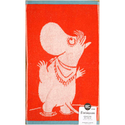 Moomin Terry Towel Snorkmaiden Orange 30 x 50 cm Finlayson