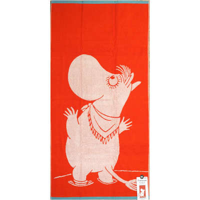 Moomin Terry Towel Snorkmaiden Orange 70 x 140 cm Finlayson