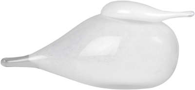Muurla Glass Bird Kihu White 18.5 cm
