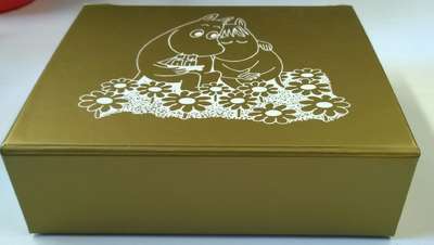 Moomin Gift  Storage Box Love Small Golden Magnetic Lid