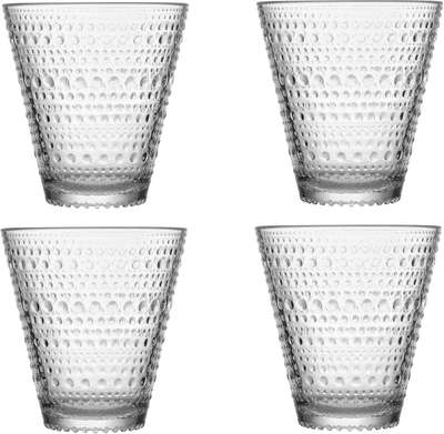 Kastehelmi Tumblers Set of 4 Clear 0.3 L Iittala