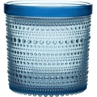 Kastehelmi Glass Jar with Lid Light Blue 116 x 114 mm