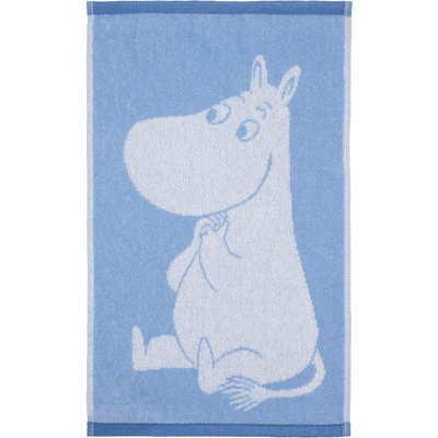 Moomin Hand Towel Moomintroll Love Light Blue 30 x 50 cm Finlayson