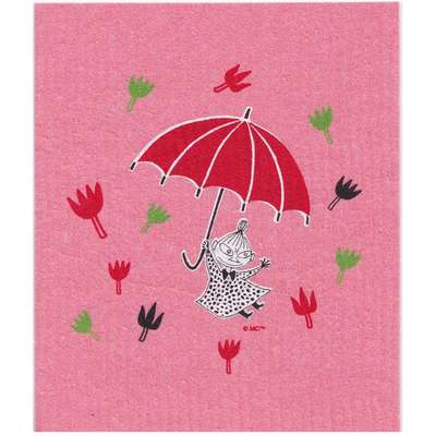 Moomin Dishcloth Little My Pink 17 x 20 cm