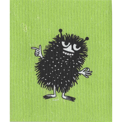 Moomin Dishcloth Stinky Green 17 x 20 cm