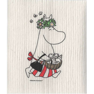Moomin Dishcloth Moominmamma Midsummer 17 x 20 cm