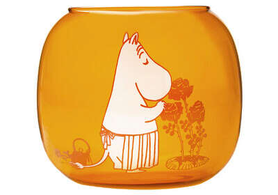 Moomin Tea Light Holder Bowl Moominmamma AMber 11 x 9.5 cm