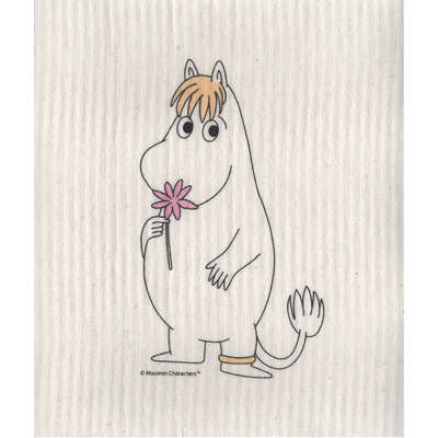 Moomin Dishcloth Snorkmaiden with Flower 17 x 20 cm