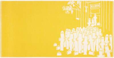 Moomin Hattifatteners Yellow Bath Towel 70 x 140 cm