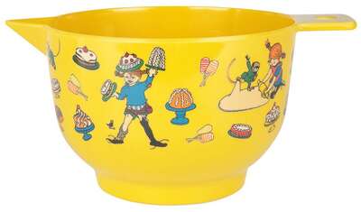 Pippi Longstoking Characters Melamine Baking Mixing Bowl Yellow 1.9 L