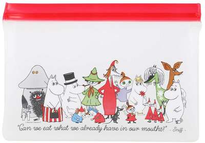 Moomin Characters Zip Lock Plastic Pouch Bag