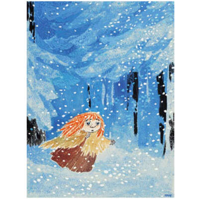 Moomin Poster Miffle in the Winter Forest 24 x 30 cm