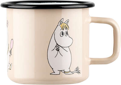 Moomin Enamel Mug Snorkmaiden Retro Beige 0.37 L
