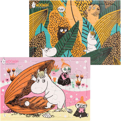 Moomin Puzzle Set of 2 x 20 pcs Pearl and Jungle