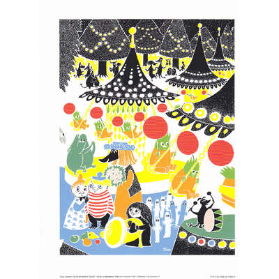 Moomin Poster Amusement Park Tove Jansson 24 x 30 cm