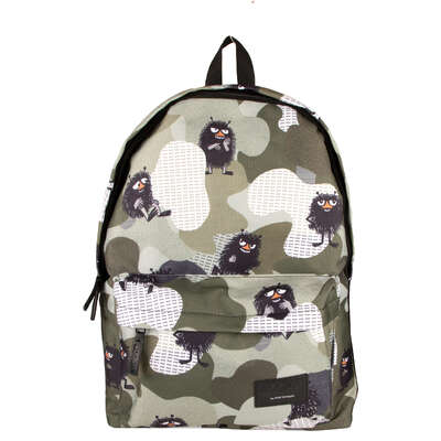 Moomin Nipsu Backpack Hiding Olive