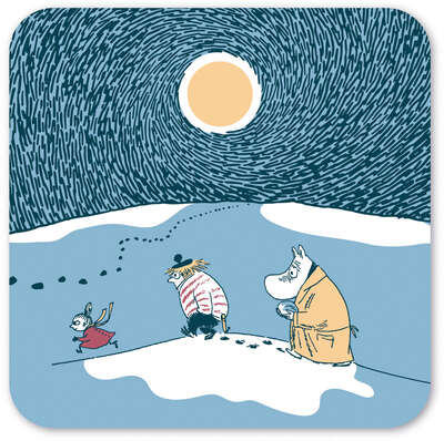 Moomin Coasters Snow Moonlight Winter 2021 4 pcs