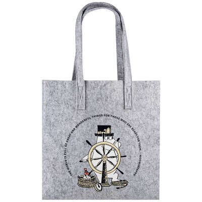 Moomin Felt Tote Bag The Adventurer r-pet 40 x 40 cm