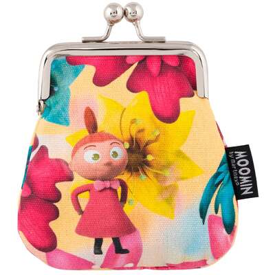 Moomin Sanna Purse Crimson Flower Yellow