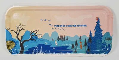 Moomin Birch Tray 27 x 13 cm Mountain Blue
