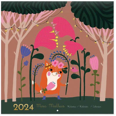 Mira Mallius 2024 Wall Calendar Putinki 30 x 30 cm