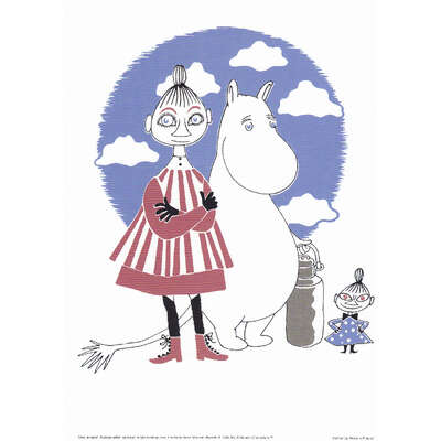 Moomin Poster Mymble & Moomintroll 24 x 30 cm