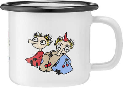 Moomin Enamel Mug Thingummy and Bob 0.15 L Muurla