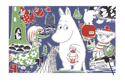 Moomin Poster Moomintroll 4 Tove Jansson 24 x 30 cm