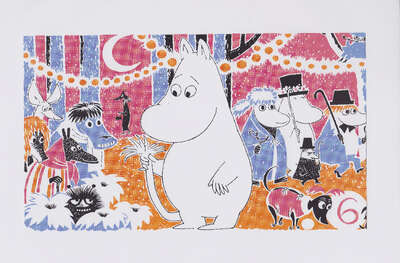 Moomin Poster Moomintroll 6 Tove Jansson 24 x 30 cm