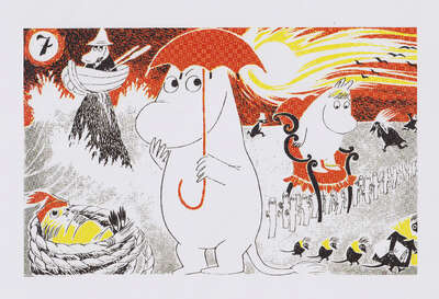 Moomin Poster Moomintroll 7 Tove Jansson 24 x 30 cm