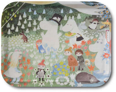 Moomin Birch Tray Dangerous Journey 36 x 28 cm