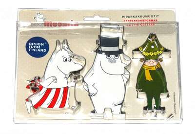 Moomin Cookie Cutters Mamma Pappa Snufkin 3 pcs 