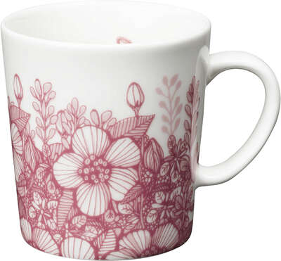 Arabia Pink Ribbon Mug Huvila 