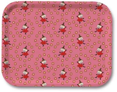 Moomin Tray Pattern Little My Pink 27 x 20 cm Optodesign