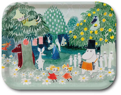 Moomin Birch Tray Moominvalley Magician's Hat 20 x 27 cm Optodesign
