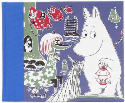 Moomin Cloathbound Hardcover Notebook Moomintroll 128 Blank Pages Putinki