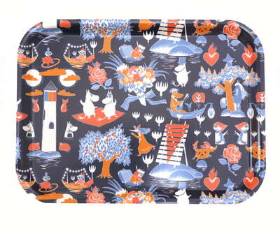 Moomin Birch Tray 20 x 27 cm Magic Moomin Blue