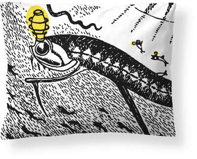 Moomin Pillowcase Amphibious Ship 50 x 60 cm Finlayson