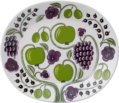 Purple Paratiisi Oval Platter 36 cm