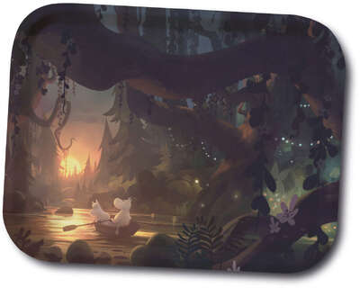 Moomin Birch Tray Animation Moominvalley Forest 27 x 20 cm