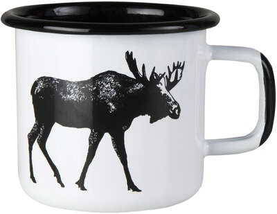 Muurla Nordic Enamel Mug 0.37 L Moose