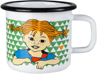 Pippi Enamel Mug 0.37 L Here Comes Pippi